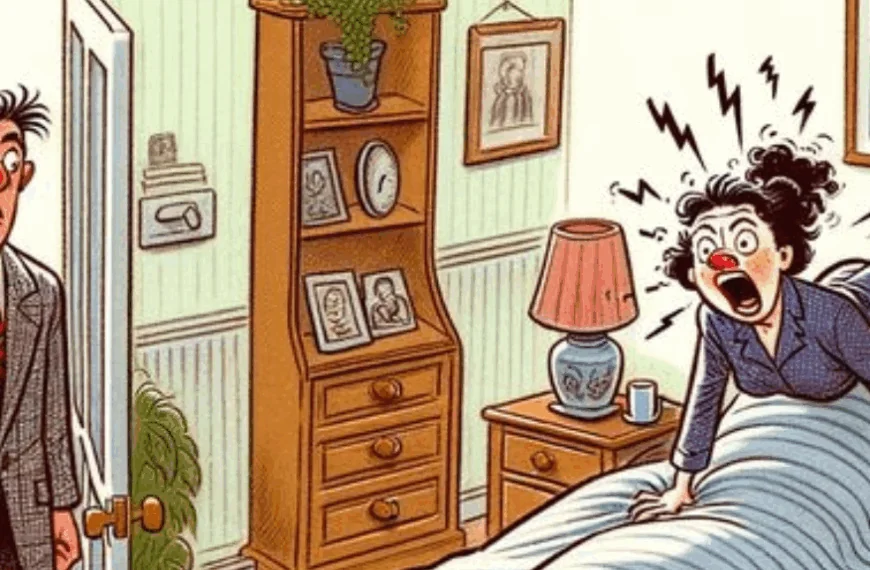 Man komt eerder thuis en stuit op hilarische misverstanden in het gezin