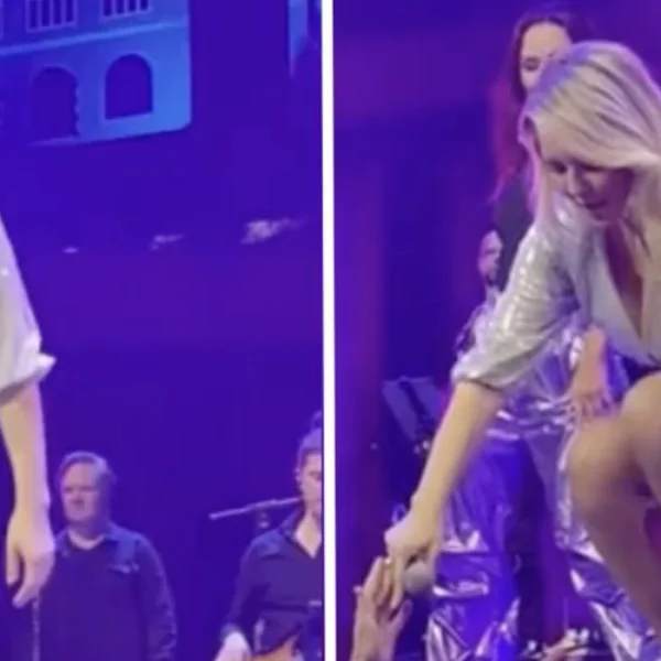 Oeps: Chantal Janzen Laat Meer Zien Dan Verwacht Na Sprong in Korte Jurk