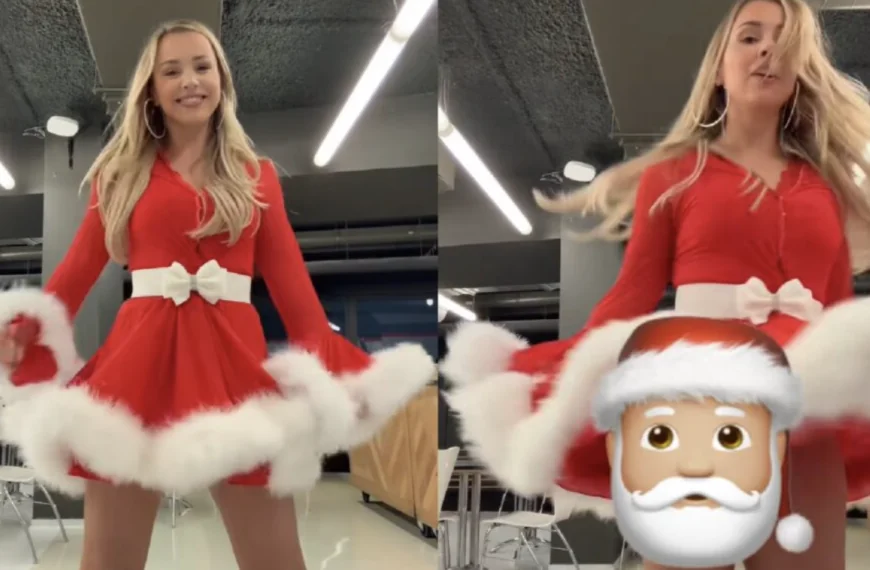 Emma Heesters deelt feestelijke kerstoutfit en blijft zichzelf