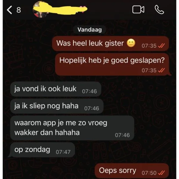 Valentijnsdate loopt anders dan verwacht na vroeg ochtendbericht